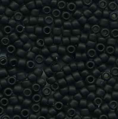 Sundance Designs Seed Bead Size 11 - F401 Flat Matte Black