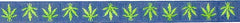 Kate Dickerson Needlepoint Collections Belt Weed Leaves Navy with Green Leaves Needlepoint Canvas
