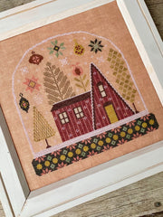 Blueberry Ridge Designs Pinetree Chalet Cross Stitch Pattern