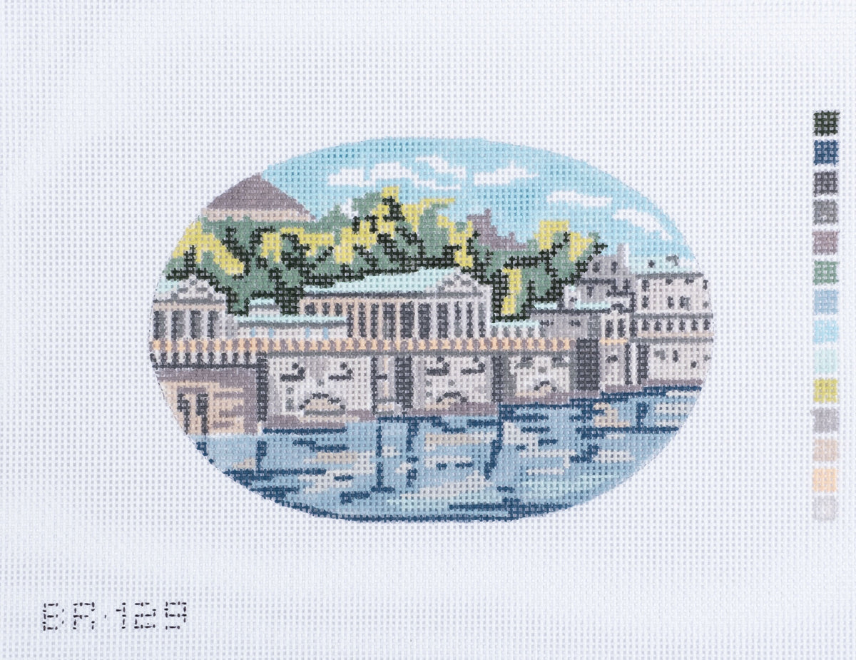 Barbara Russell Philadelphia Water Works Needlepoint Canvas