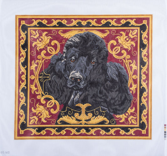 Barbara Russell Black Poodle Needlepoint Canvas