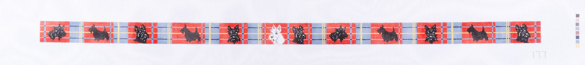 Barbara Russell Scottie Dog Belt Needlepoint Canvas