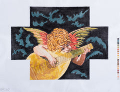 Barbara Russell Florentine Angel Brick Needlepoint Canvas