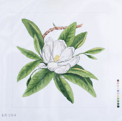 Barbara Russell Wildfower: Virginia Magnolia Needlepoint Canvas