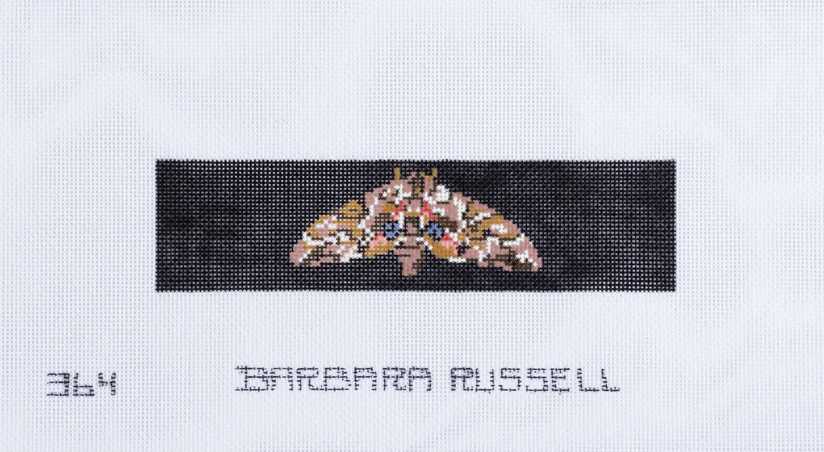 Barbara Russell Eyed Hawk Moth Bookmark Needlepoint Canvas