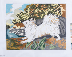 Barbara Russell Stubbs Spanish Dog Needlepoint Canvas