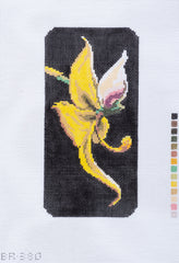 Barbara Russell Swan Orchid Flower Eyeglass Case Needlepoint Canvas