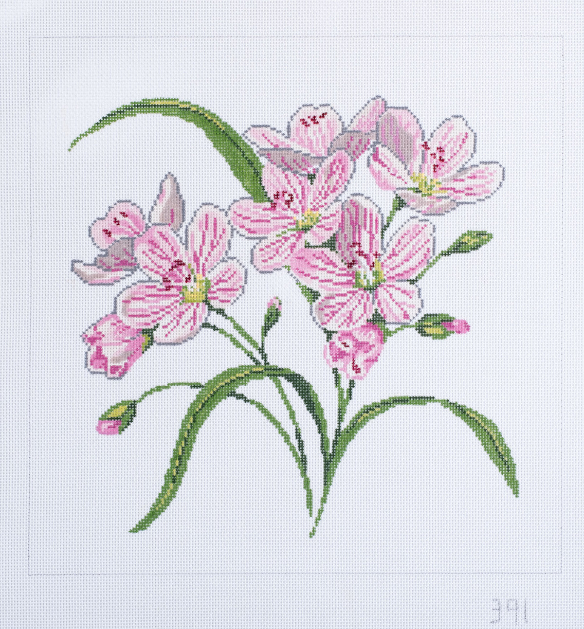 Barbara Russell Wildflower: Spring Beauty Needlepoint Canvas