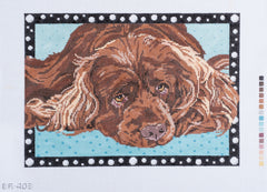 Barbara Russell Sussex Spaniel Dog Needlepoint Canvas