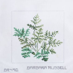 Barbara Russell California Gold Fern Needlepoint Canvas