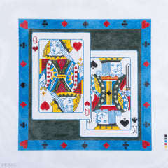 Barbara Russell Playing Cards - Queen & King Needlepoint Canvas