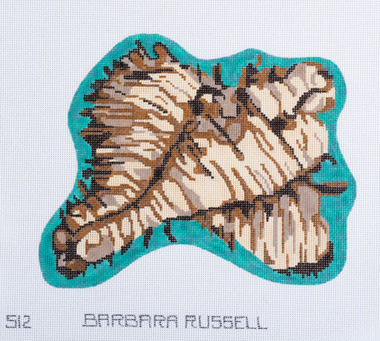 Barbara Russell Sea Shell I - Browns Needlepoint Canvas