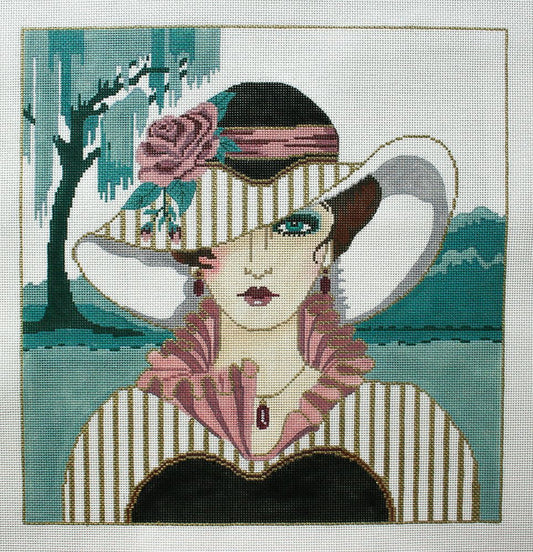 Barbara Russell Designs Southern Lady Needlepoint Canvas