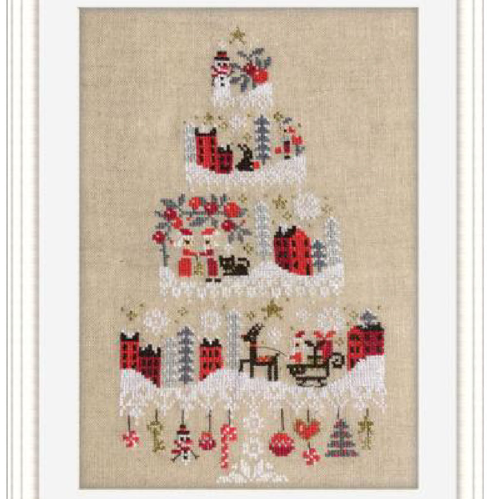 Barbara Ana Designs Christmas Cake Cross Stitch Pattern