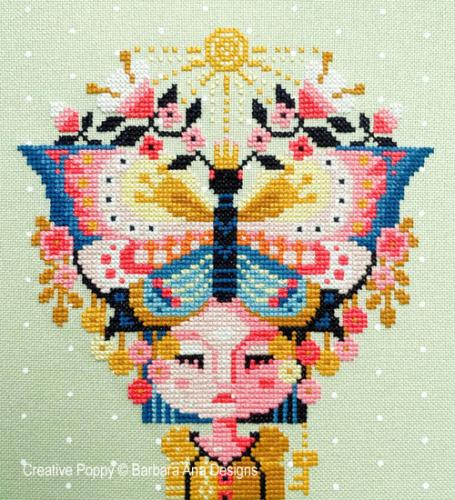 Barbara Ana Designs Queen Butterfly Cross Stitch Pattern