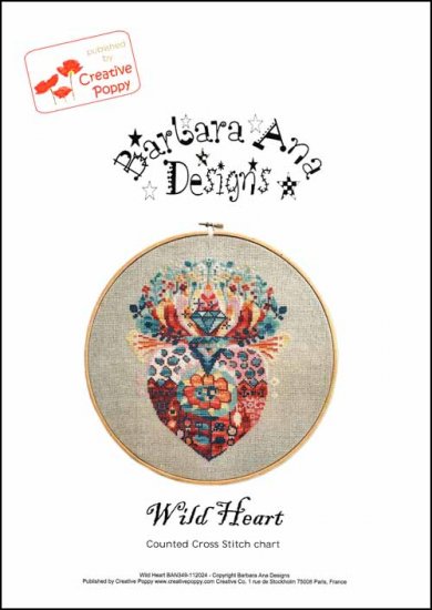 Barbara Ana Designs Wild Heart Cross Stitch Pattern