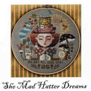 Barbara Ana Designs She Mad Hatter Dreams Cross Stitch Pattern