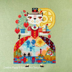 Barbara Ana Summer Cat Cross Stitch Pattern