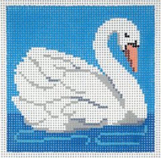 Barbara Russell Designs Youth Collection Swan Needlepoint Canvas