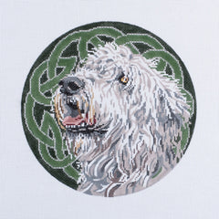 Barbara Russell Finn the Irish Wolfhound Dog Needlepoint Canvas