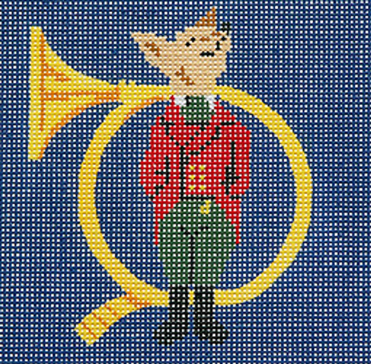 Barbara Russell Fox of the Hunt Needlepoint Canvas