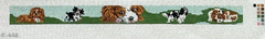 Barbara Russell King Charles Dog Collar Needlepoint Canvas