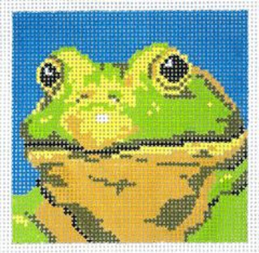 Barbara Russell Youth Collection: Frog Needlepoint Canvas