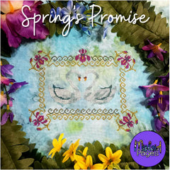 Bendy Stitchy Designs Mislaid Pages - Springs Promise Cross Stitch Pattern