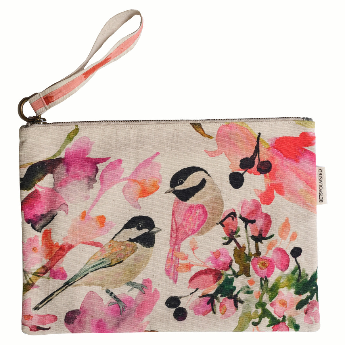 Betsy Olmsted Design Studio Clutch Project Bag - Chickadees