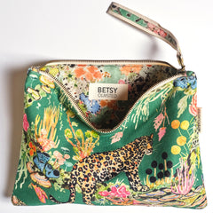 Betsy Olmsted Design Studio Clutch Project Bag - Felidae Tree