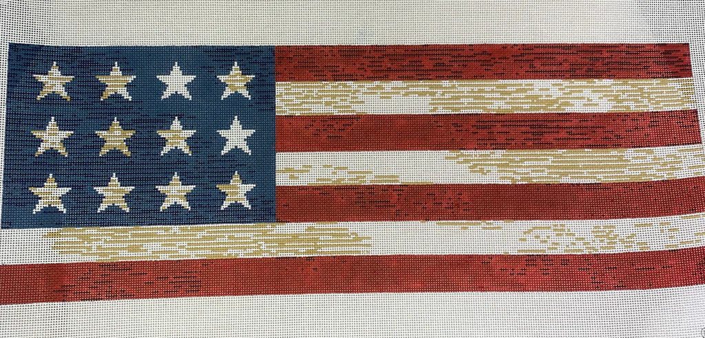 Birds of a Feather Old Glory Needlepoint Canvas
