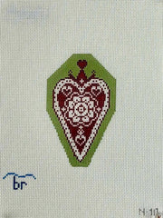 Blue Ridge Stitchery Crown My Heart Needlepoint Canvas