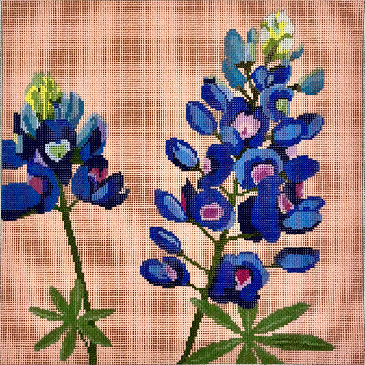 Blue Ridge Stitchery Bluebonnets Needlepoint Canvas