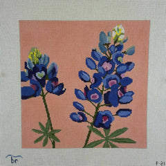 Blue Ridge Stitchery Bluebonnets Needlepoint Canvas