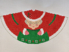 Blue Ridge Stitchery Mrs. Claus 3D Cone Needlepoint Canvas