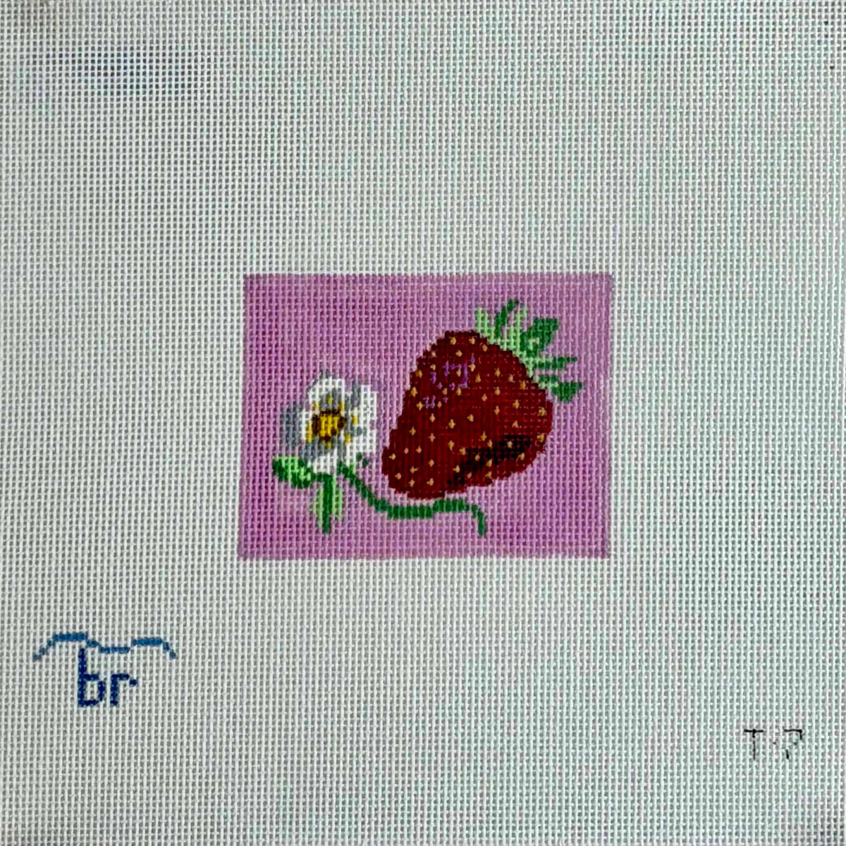 Blue Ridge Stitchery Strawberry Patch Needlepoint Canvas ...