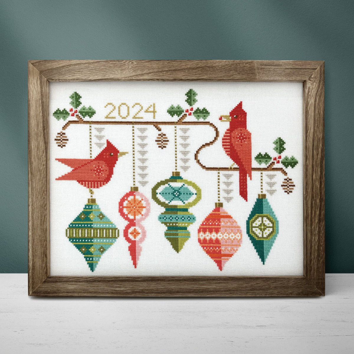 Boomerang Stitches Bauble Birds Cross Stitch Pattern