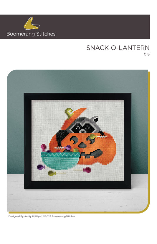 Boomerang Stitches Snack-O-Lantern Cross Stitch Pattern