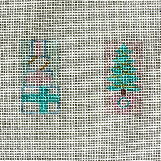 Brenda Stofft Designs Minis Presents and Tree Needlepoint Canvas