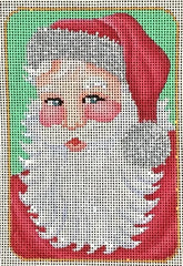 Brenda Stofft Designs Red Santa Face Needlepoint Canvas