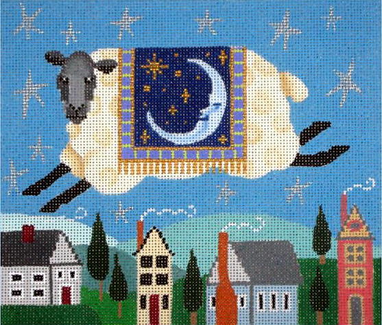 Brenda Stofft Flying Sheep Needlepoint Canvas