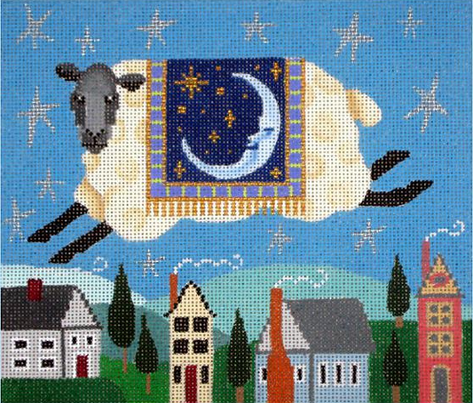 Brenda Stofft Designs Flying Sheep Needlepoint Canvas