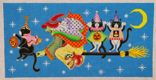 Brenda Stofft Designs Three Cats Needlepoint Canvas