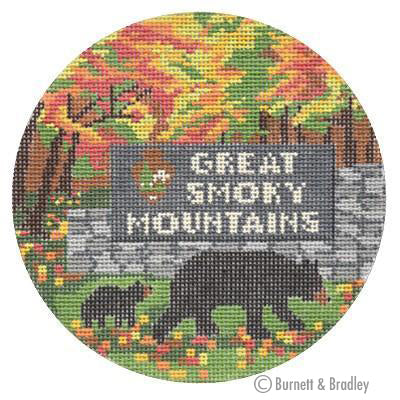 Burnett & Bradley Explore America - Great Smoky Mountains Needlepoint Canvas
