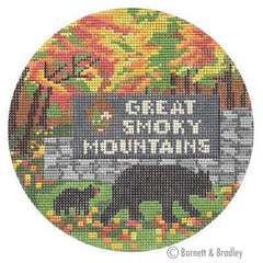 Burnett & Bradley Explore America - Great Smoky Mountains Needlepoint Canvas