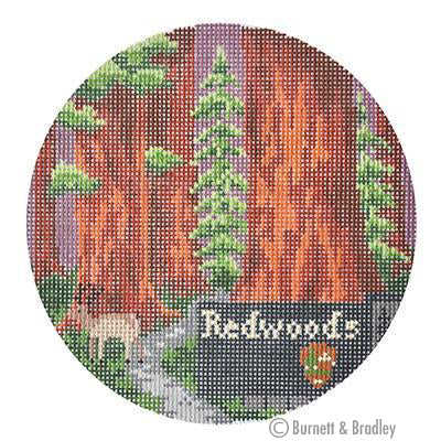 Burnett & Bradley Explore America - Redwoods Needlepoint Canvas