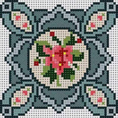 The Meredith Collection Treglown Designs Flower Coaster Two Needlepoint Canvas