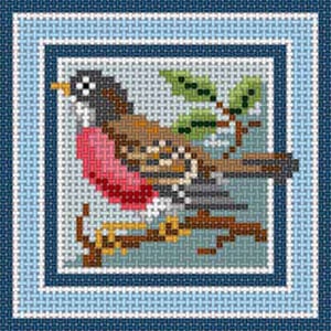 The Meredith Collection Treglown Designs Robin Needlepoint Canvas
