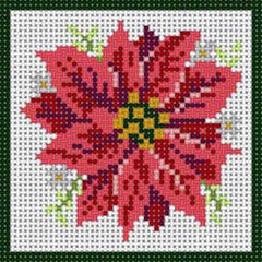 The Meredith Collection Treglown Designs Poinsettia Needlepoint Canvas