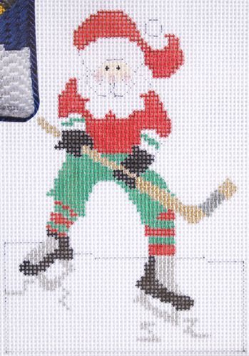 The Princess and Me Hockey Holiday Needlepoint Canvas